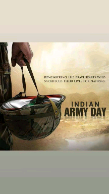 Happy Army Day 
Jai Hind 🇮🇳
This image is collected from Indian Defence
#nojohindi #Nojoto #nojotourdu #nojotoenglish #nojotoLove #IndianArmy 