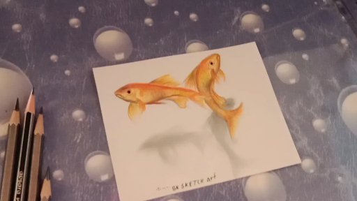 goldfish drawing #art #viral #Drawing #Art #Painting #Artist 