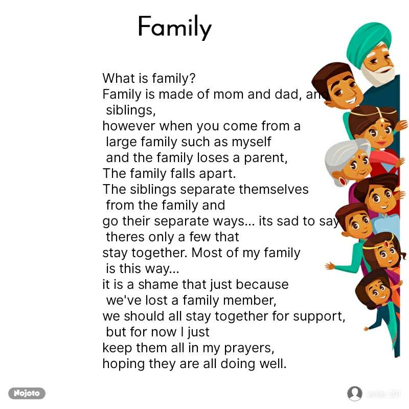 Family What is family? Family is made of mom and | English Life Ex...