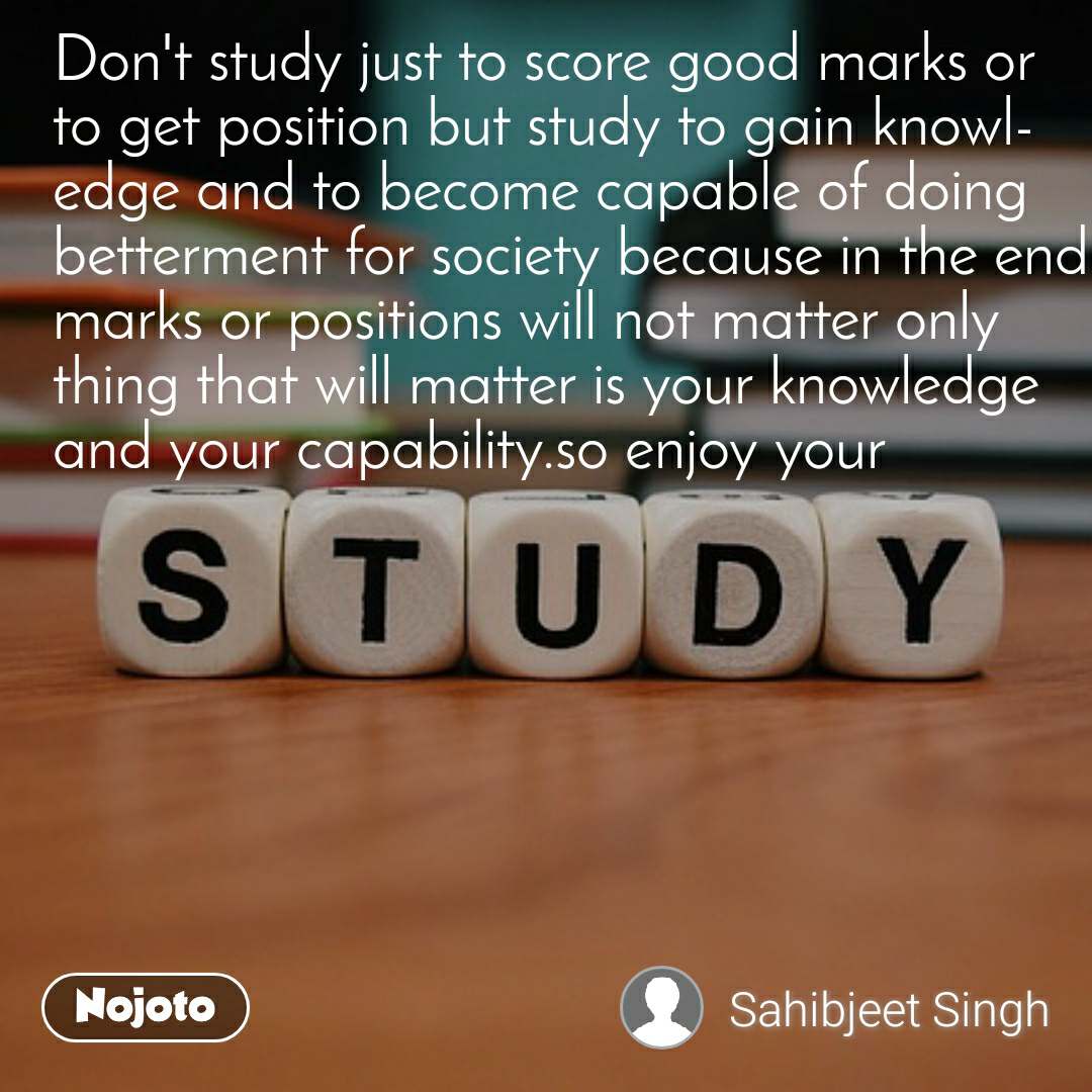 Download Don't Study Ju Status, Shayari, Quotes | Nojoto